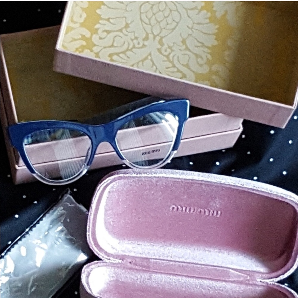Miu Miu Blue Glasses